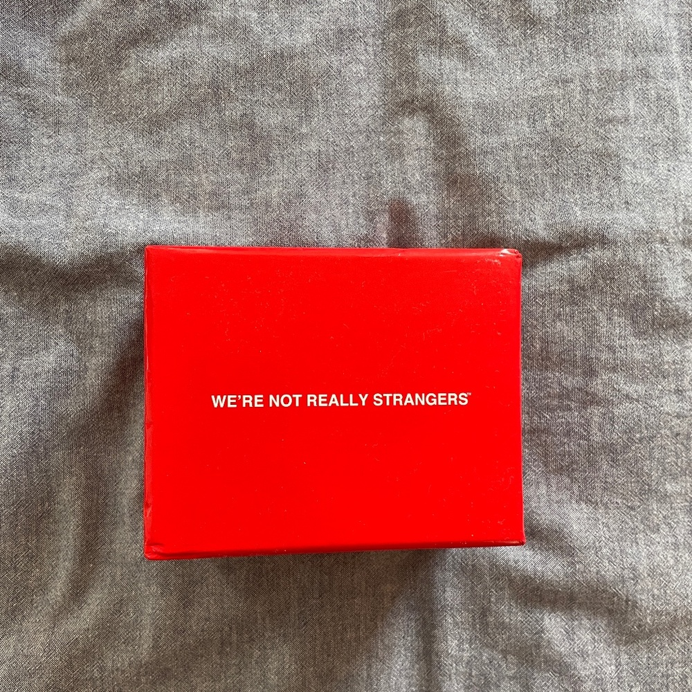We're not really strangers card game